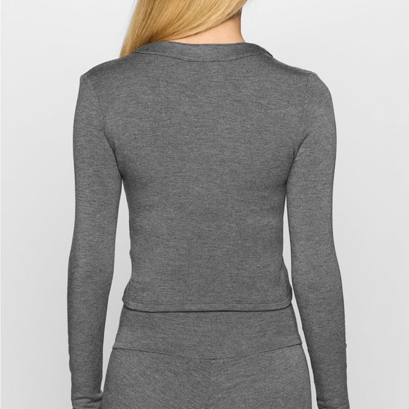 Gray BLEUSALT Button-Up Cardigan -size 4 NWOT - Picture 3 of 3